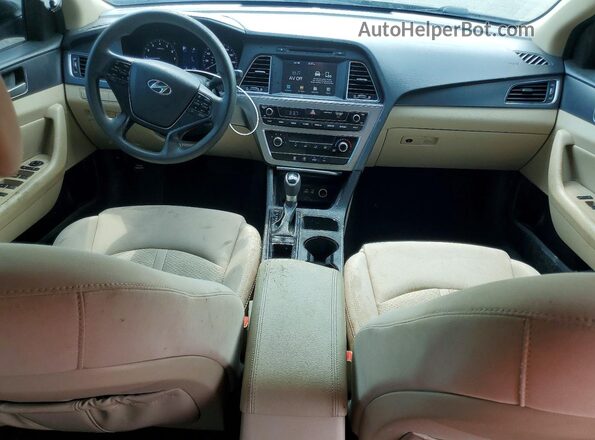 5NPE34AF9HH540971 2017 HYUNDAI SONATA Gray Dashboard view