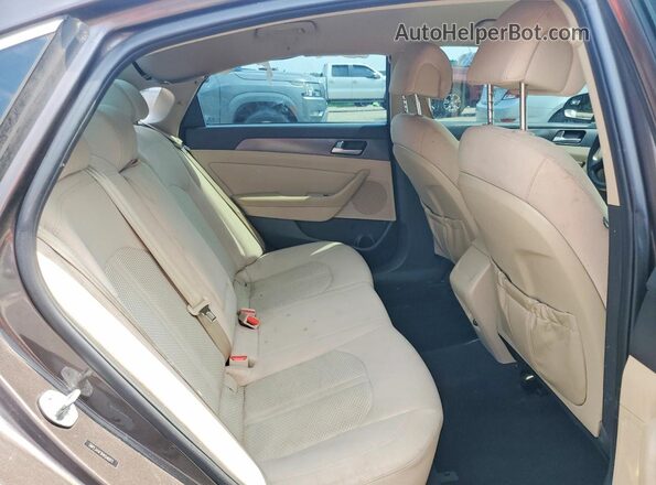 5NPE34AF9HH540971 2017 HYUNDAI SONATA Gray Rear seats view