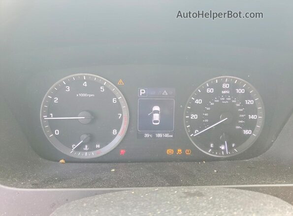 5NPE34AF9HH540971 2017 HYUNDAI SONATA Gray Instrument cluster view