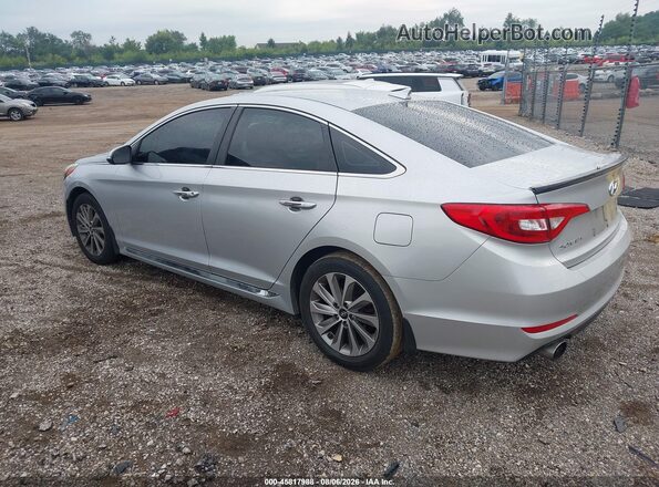 5NPE34AF9HH553106 2017 HYUNDAI SONATA Silver Rear left