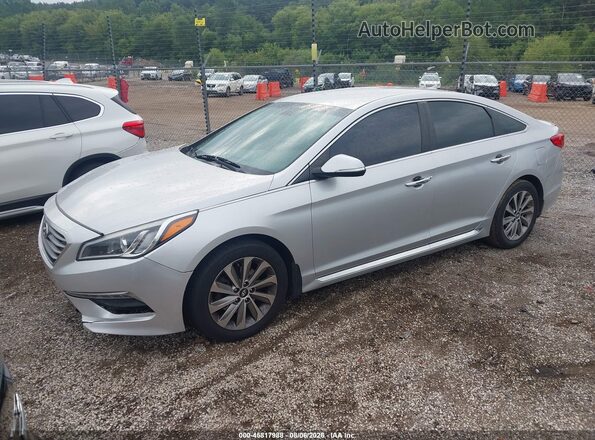 5NPE34AF9HH553106 2017 HYUNDAI SONATA Silver Передня ліва чверть