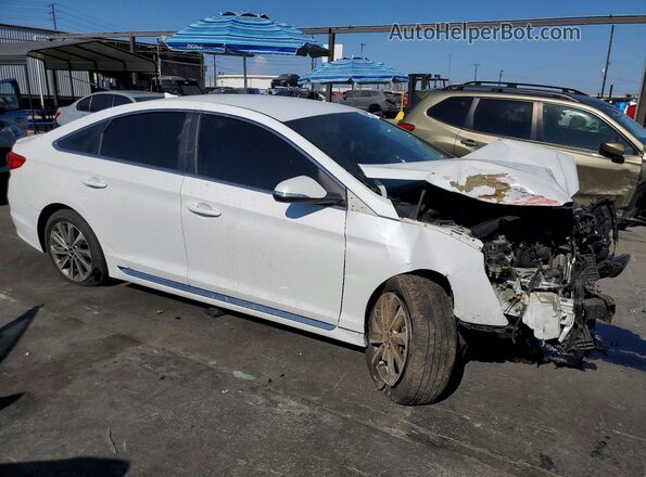 5NPE34AF9HH554224 2017 HYUNDAI SONATA White Przód prawy