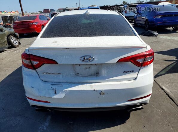 5NPE34AF9HH554224 2017 HYUNDAI SONATA White Widok z tyłu
