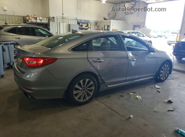 5NPE34AF9HH558855 2017 HYUNDAI SONATA Серебряный Задняя правая четверть