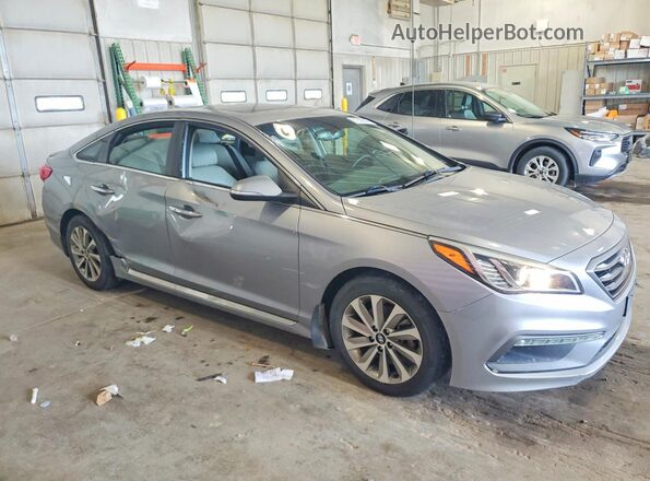 5NPE34AF9HH558855 2017 HYUNDAI SONATA Серебряный Передняя правая четверть