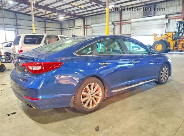 5NPE34AF9HH583917 2017 HYUNDAI SONATA Blue Tył prawy