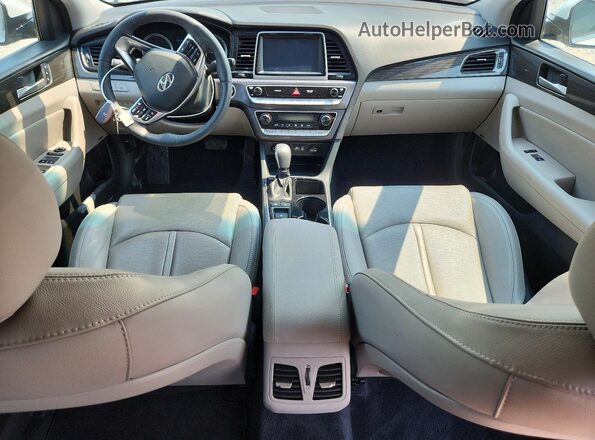 5NPE34AF9JH603167 2018 HYUNDAI SONATA White Dashboard view