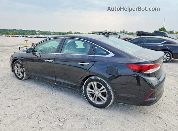 5NPE34AF9JH624844 2018 HYUNDAI SONATA Black Tył lewy