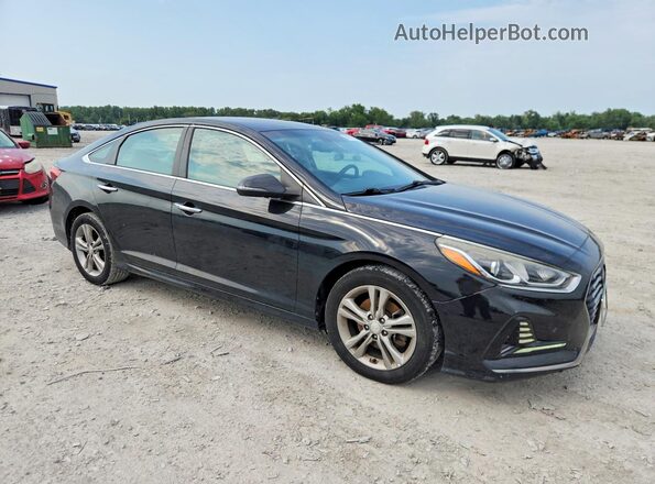 5NPE34AF9JH624844 2018 HYUNDAI SONATA Black Przód prawy