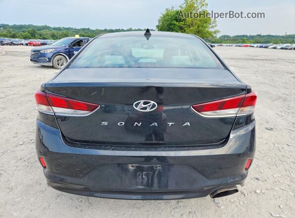 5NPE34AF9JH624844 2018 HYUNDAI SONATA Black Widok z tyłu