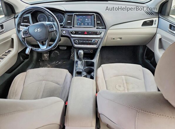 5NPE34AF9JH624844 2018 HYUNDAI SONATA Black Widok deski rozdzielczej