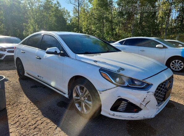 5NPE34AF9JH629297 2018 HYUNDAI SONATA Белый Вид панели приборов
