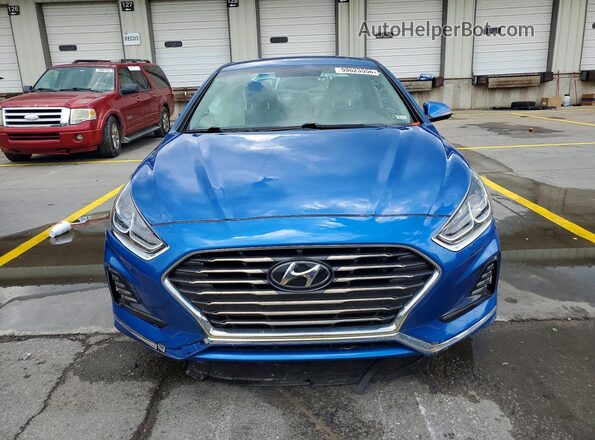 5NPE34AF9JH659271 2018 HYUNDAI SONATA Blue Vista frontal