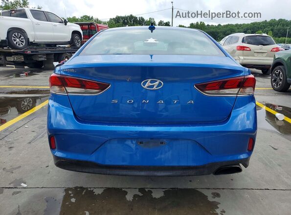 5NPE34AF9JH659271 2018 HYUNDAI SONATA Blue Vista trasera