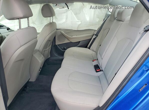 5NPE34AF9JH659271 2018 HYUNDAI SONATA Blue Vista de los asientos traseros