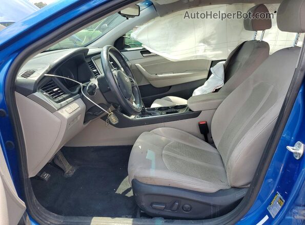 5NPE34AF9JH659271 2018 HYUNDAI SONATA Blue Vista interior delantera