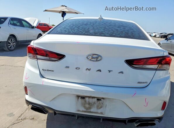 5NPE34AF9JH708405 2018 HYUNDAI SONATA White Vista trasera