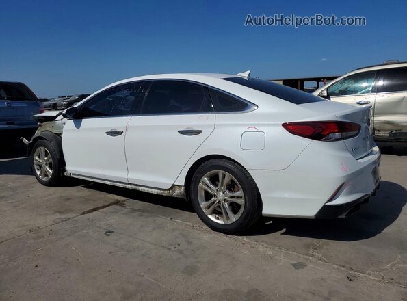 5NPE34AF9JH708405 2018 HYUNDAI SONATA White Trasero izquierdo