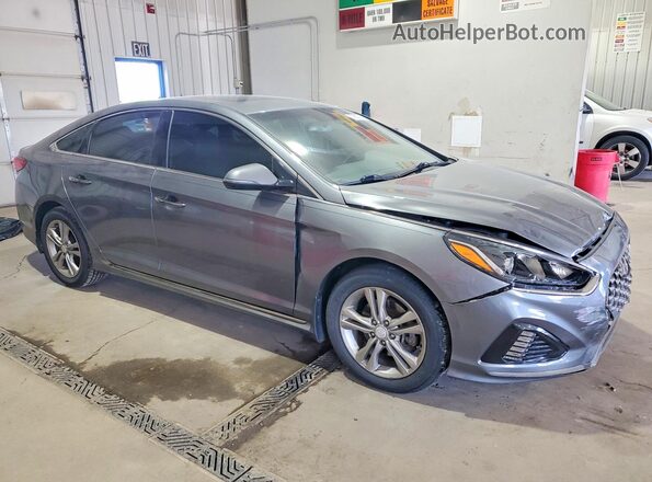 5NPE34AF9JH724538 2018 HYUNDAI SONATA Gray Delantero derecho