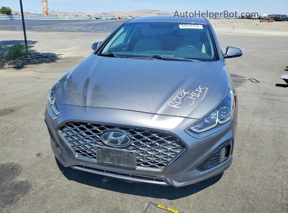 5NPE34AF9KH736769 2019 HYUNDAI SONATA Gray Widok z przodu