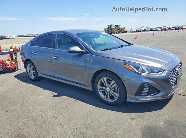 5NPE34AF9KH736769 2019 HYUNDAI SONATA Gray Przód prawy