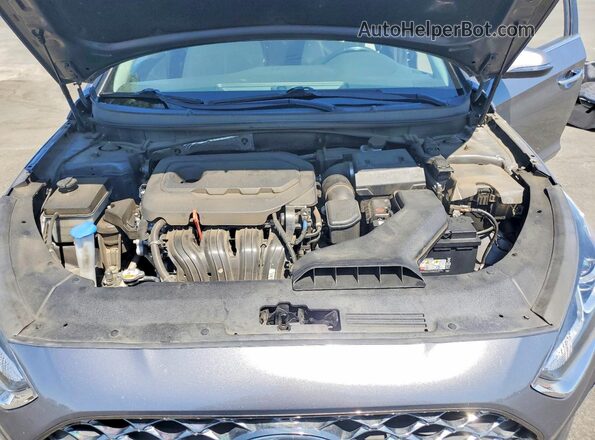 5NPE34AF9KH736769 2019 HYUNDAI SONATA Gray Widok wnętrza z tyłu