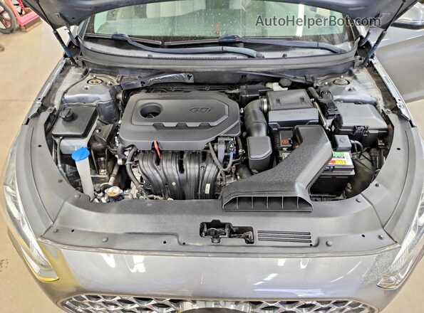 5NPE34AF9KH772042 2019 HYUNDAI SONATA Gray Rear interior view