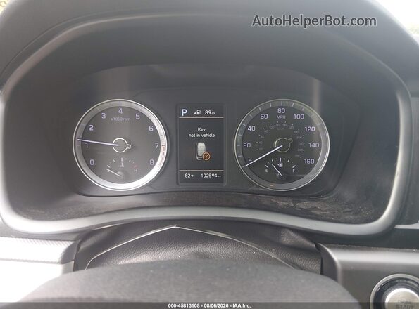 5NPE34AF9KH778715 2019 HYUNDAI SONATA Белый Вид задних сидений