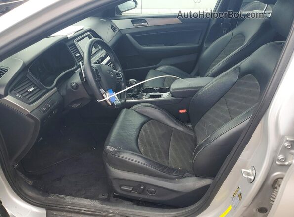 5NPE34AF9KH818985 2019 HYUNDAI SONATA Silver Vista interior delantera