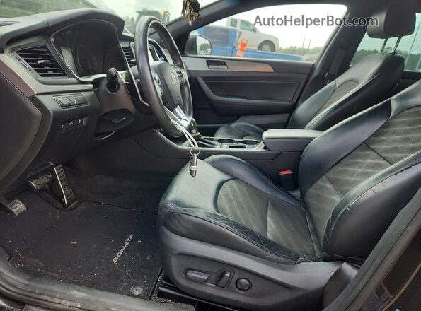 5NPE34AF9KH821451 2019 HYUNDAI SONATA Black Սալոնի դիմացի տեսք