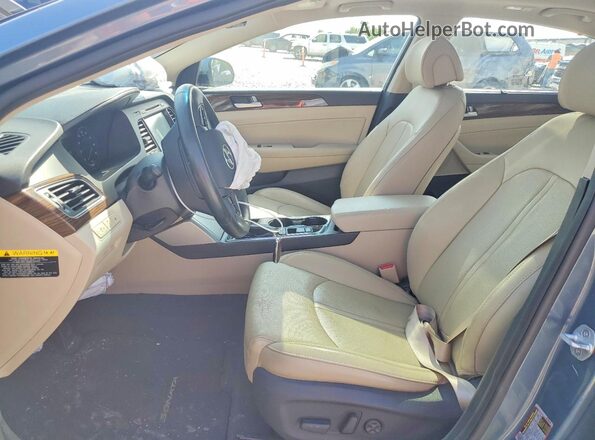 5NPE34AFXGH284869 2016 HYUNDAI SONATA Blue Вид салону спереду
