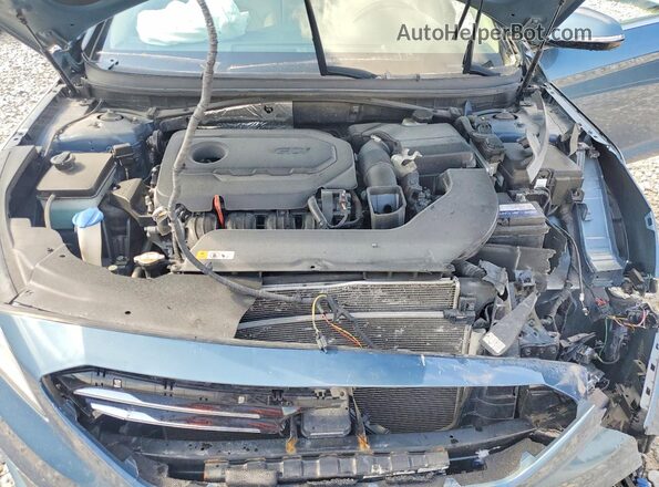5NPE34AFXGH284869 2016 HYUNDAI SONATA Blue Вид задньої частини салону