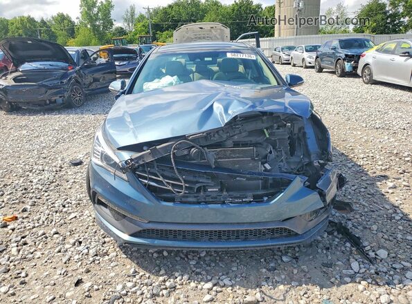 5NPE34AFXGH284869 2016 HYUNDAI SONATA Blue Вид спереду