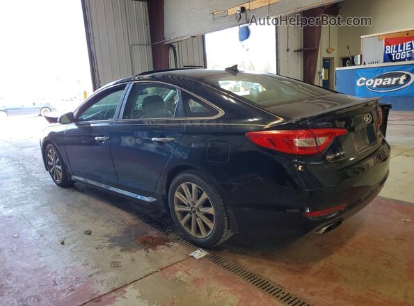 5NPE34AFXGH304344 2016 HYUNDAI SONATA Черный Задняя левая четверть