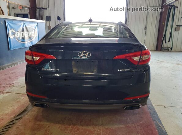 5NPE34AFXGH304344 2016 HYUNDAI SONATA Черный Вид сзади