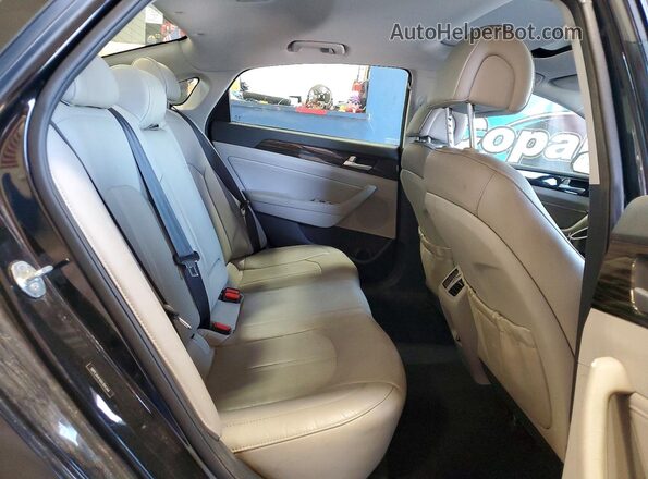 5NPE34AFXGH304344 2016 HYUNDAI SONATA Черный Вид задних сидений