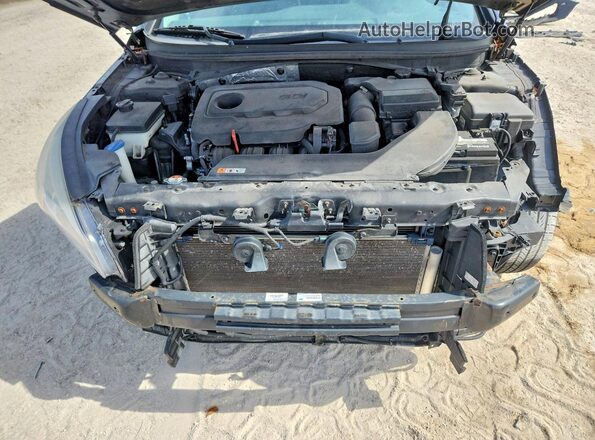5NPE34AFXGH312900 2016 HYUNDAI SONATA Black Widok wnętrza z tyłu