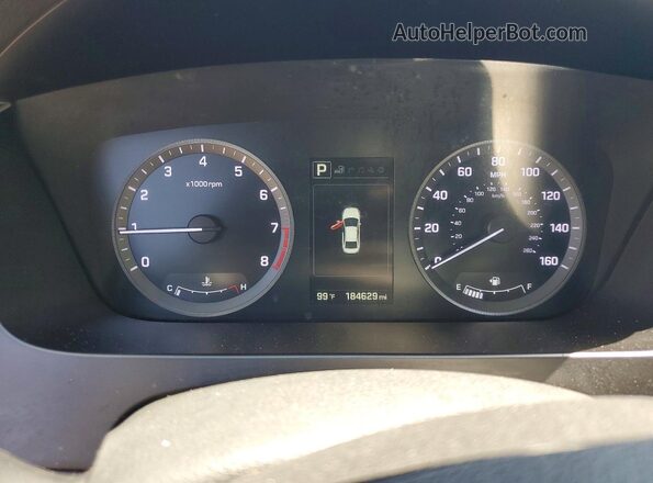 5NPE34AFXGH345511 2016 HYUNDAI SONATA White Instrument cluster view