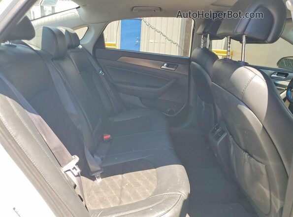 5NPE34AFXGH345511 2016 HYUNDAI SONATA White Rear seats view