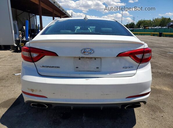 5NPE34AFXGH345511 2016 HYUNDAI SONATA White Rear view