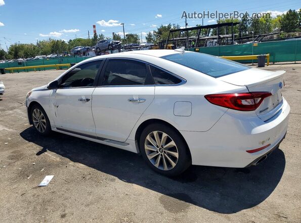 5NPE34AFXGH345511 2016 HYUNDAI SONATA White Rear left