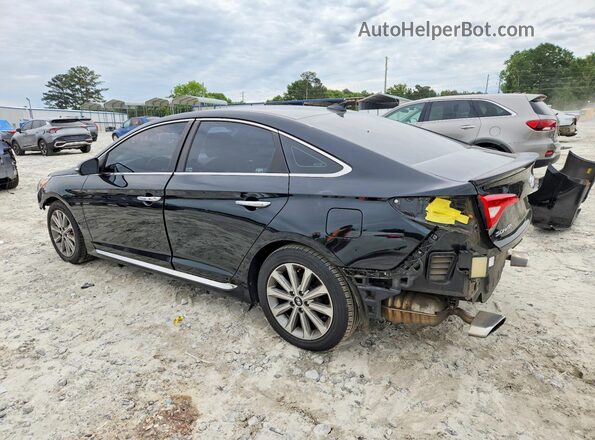 5NPE34AFXGH353947 2016 HYUNDAI SONATA Black Rear left