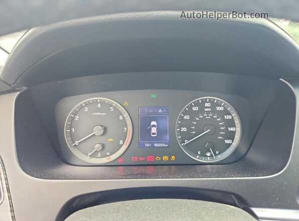 5NPE34AFXGH353947 2016 HYUNDAI SONATA Black Instrument cluster view