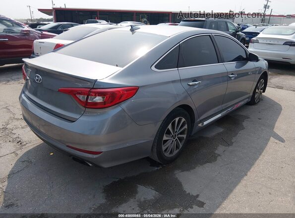 5NPE34AFXGH370098 2016 HYUNDAI SONATA Gray Trasero derecho