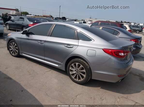 5NPE34AFXGH370098 2016 HYUNDAI SONATA Gray Trasero izquierdo