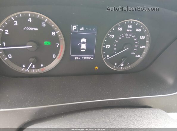 5NPE34AFXGH370098 2016 HYUNDAI SONATA Gray Vista de los asientos traseros