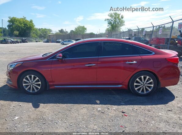 5NPE34AFXGH381814 2016 HYUNDAI SONATA Red 360 interior view