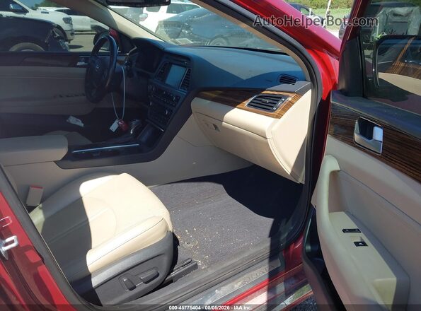 5NPE34AFXGH381814 2016 HYUNDAI SONATA Red Front interior view