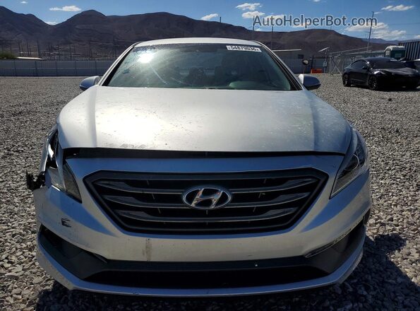 5NPE34AFXGH392201 2016 HYUNDAI SONATA Silver Front view