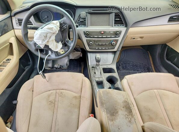 5NPE34AFXGH392361 2016 HYUNDAI SONATA Черный Вид панели приборов